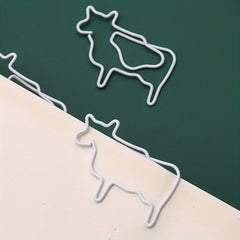 20pcs Animal Shape Cow Paper Clip School Office Accessory