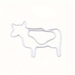 20pcs Animal Shape Cow Paper Clip School Office Accessory
