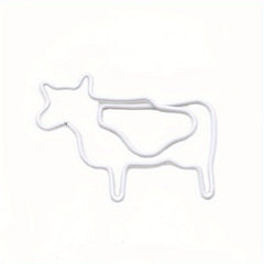 20pcs Animal Shape Cow Paper Clip School Office Accessory