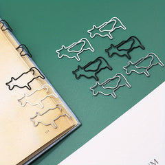 20pcs Animal Shape Cow Paper Clip School Office Accessory
