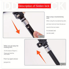 Aluminum Alloy Ultralight Trekking Pole for Outdoor Travel