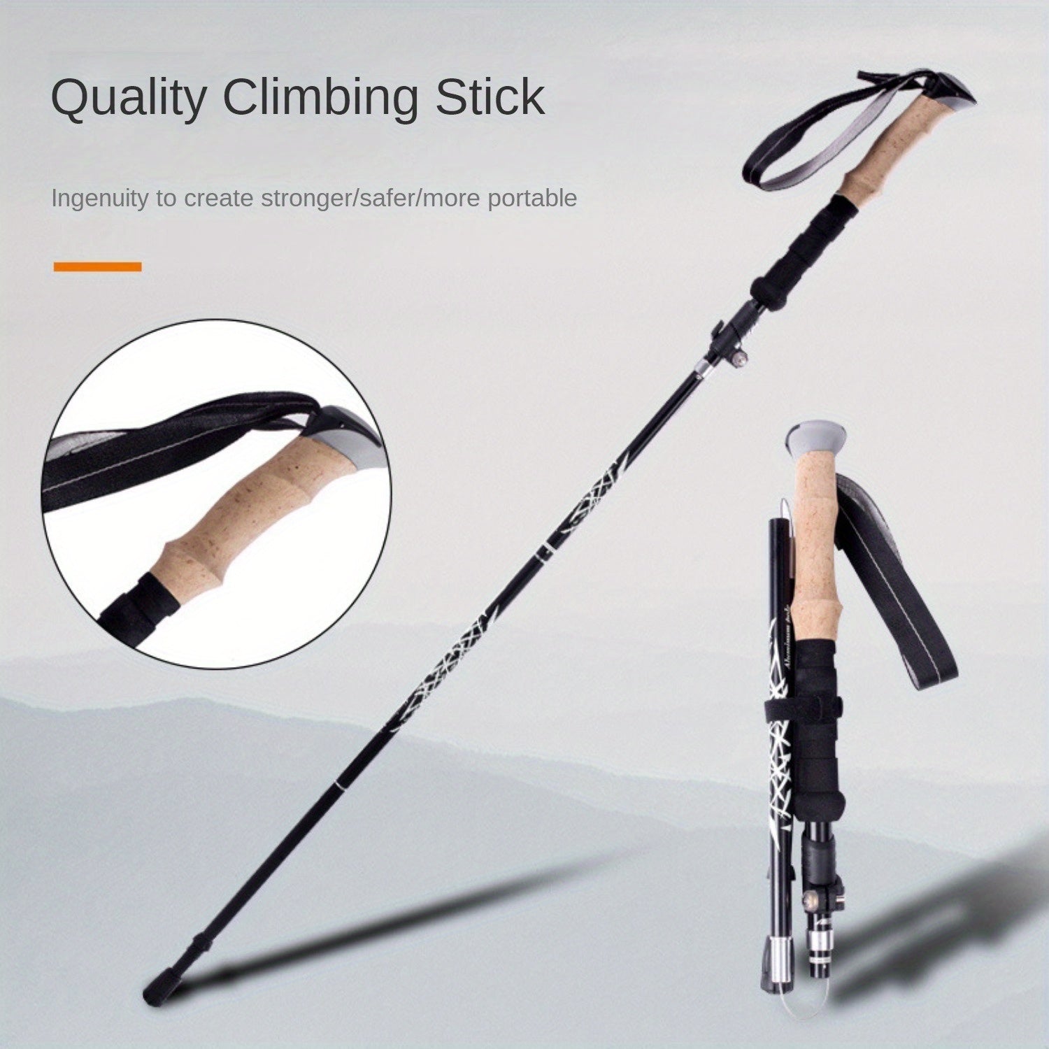 Aluminum Alloy Ultralight Trekking Pole for Outdoor Travel