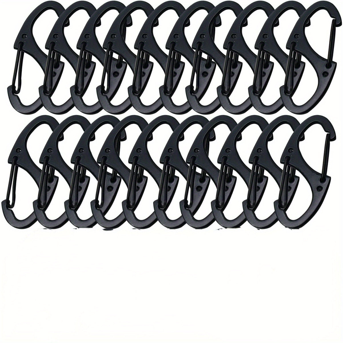 20PCS Small Dual Spring Snap Hook Keychain Buckle
