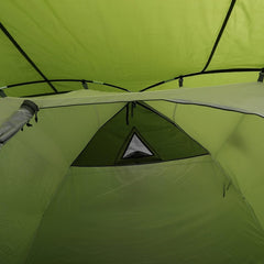 Double Layer 4 Person Camping Tent Waterproof Windproof with 2 Large Doors