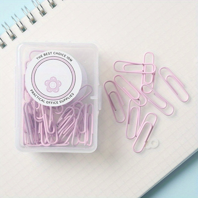 10pcs Colorful Paper Clips Office Supplies