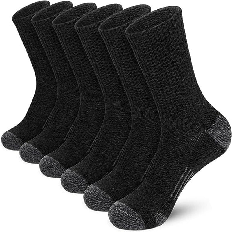Men's Mid Crew Sport Socks: Breathable, Sweat Absorbing, Comfy