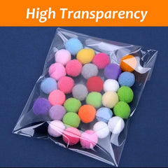 600pcs 9-13in Adhesive Self-adhesive Bag Transparent Clothing Packaging Bag