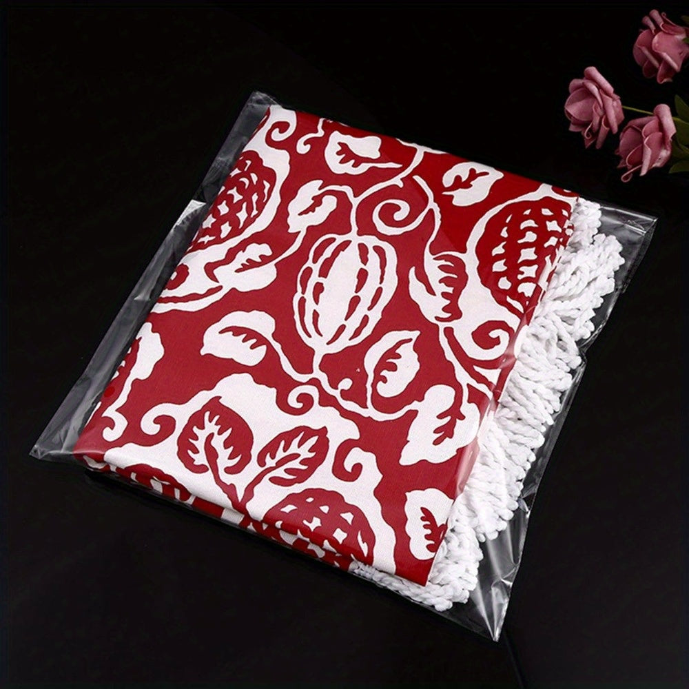 600pcs 9-13in Adhesive Self-adhesive Bag Transparent Clothing Packaging Bag