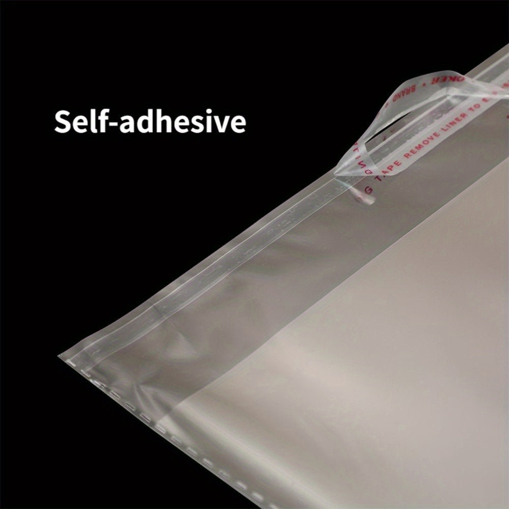 600pcs 9-13in Adhesive Self-adhesive Bag Transparent Clothing Packaging Bag