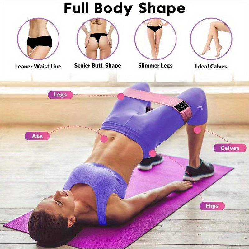 3pcs Yoga Exercise Resistance Band Elastic Fitness Stretching Band