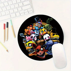 Horror Game Round Mouse Pad - Custom Desk Mat for School & Home