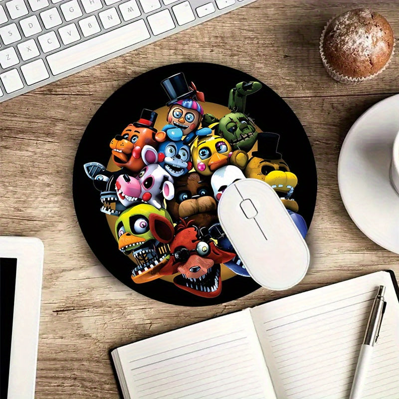 Horror Game Round Mouse Pad - Custom Desk Mat for School & Home