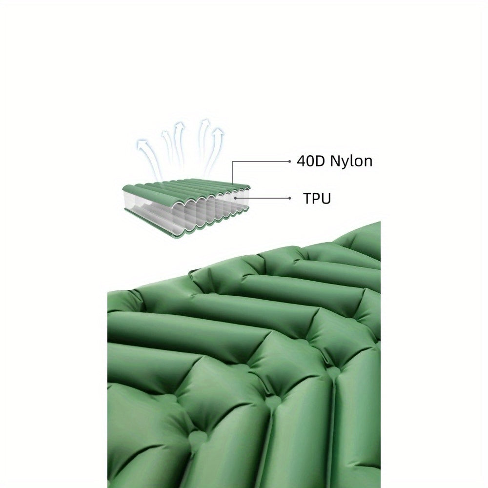 Ultralight Inflatable Mattress Sleeping Pad with Pillows for Camping