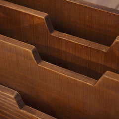Wooden Retro Desktop Drawer Storage Box