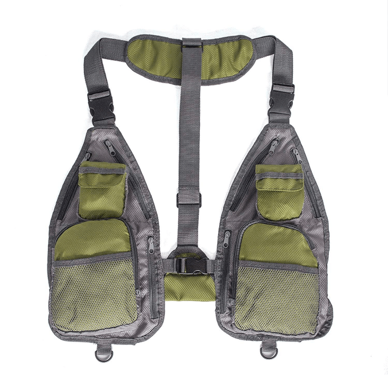Waterproof Fishing Vest 600D Oxford Cloth Multiple Pockets Tool Holders
