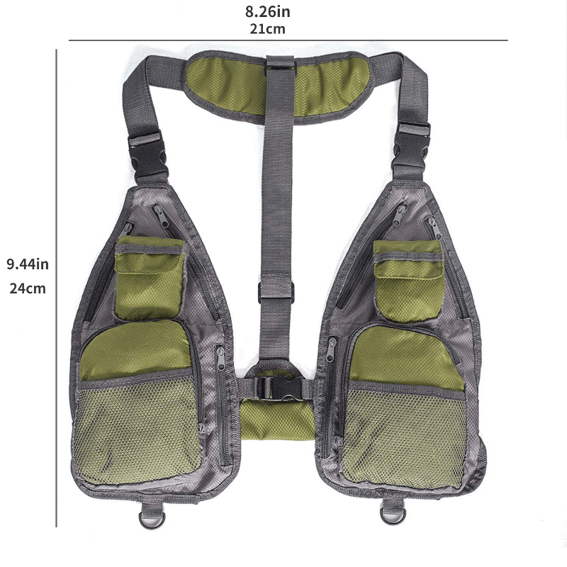Waterproof Fishing Vest 600D Oxford Cloth Multiple Pockets Tool Holders