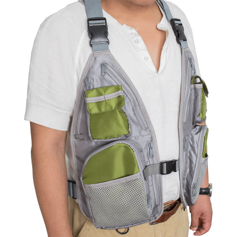 Waterproof Fishing Vest 600D Oxford Cloth Multiple Pockets Tool Holders