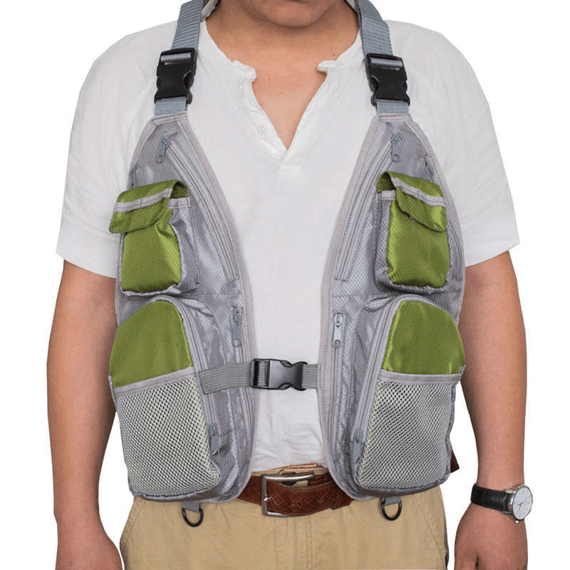 Waterproof Fishing Vest 600D Oxford Cloth Multiple Pockets Tool Holders
