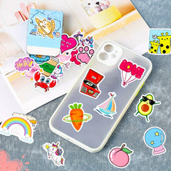 100pcs Hello Waterproof Doodle Sticker For Devices & Accessories