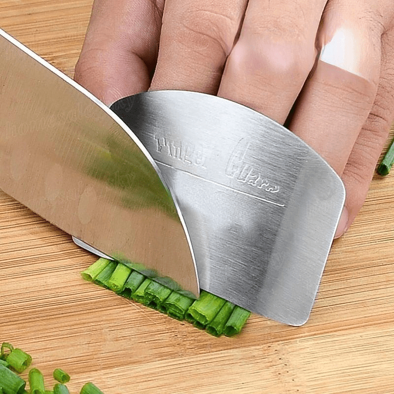 Stainless Steel Finger Guard for Slicing - Kitchen Cutting Protector