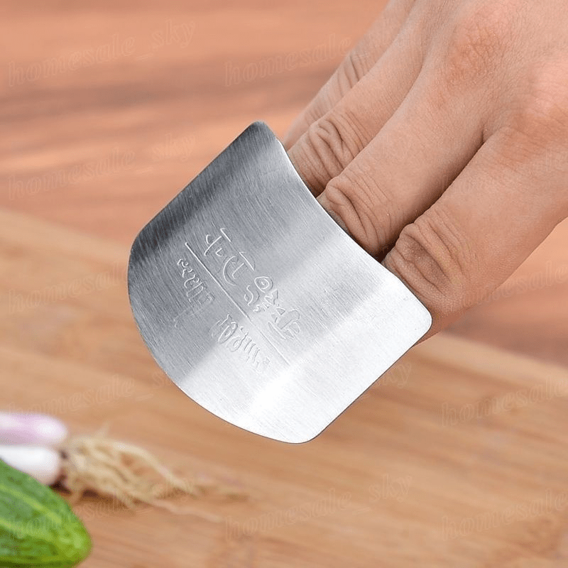 Stainless Steel Finger Guard for Slicing - Kitchen Cutting Protector