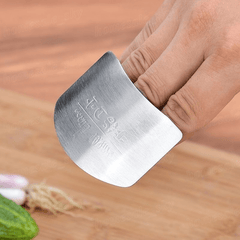 Stainless Steel Finger Guard for Slicing - Kitchen Cutting Protector