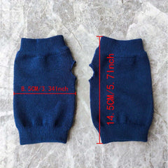 Winter Warm Knitted Fingerless Gloves Anti Cold Proof Half Finger Gloves