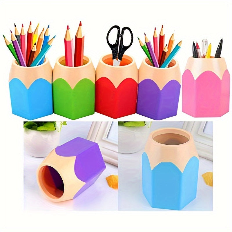 Colorful Pencil Pen Holders Desktop Storage Boxes Creative Stationery Racks
