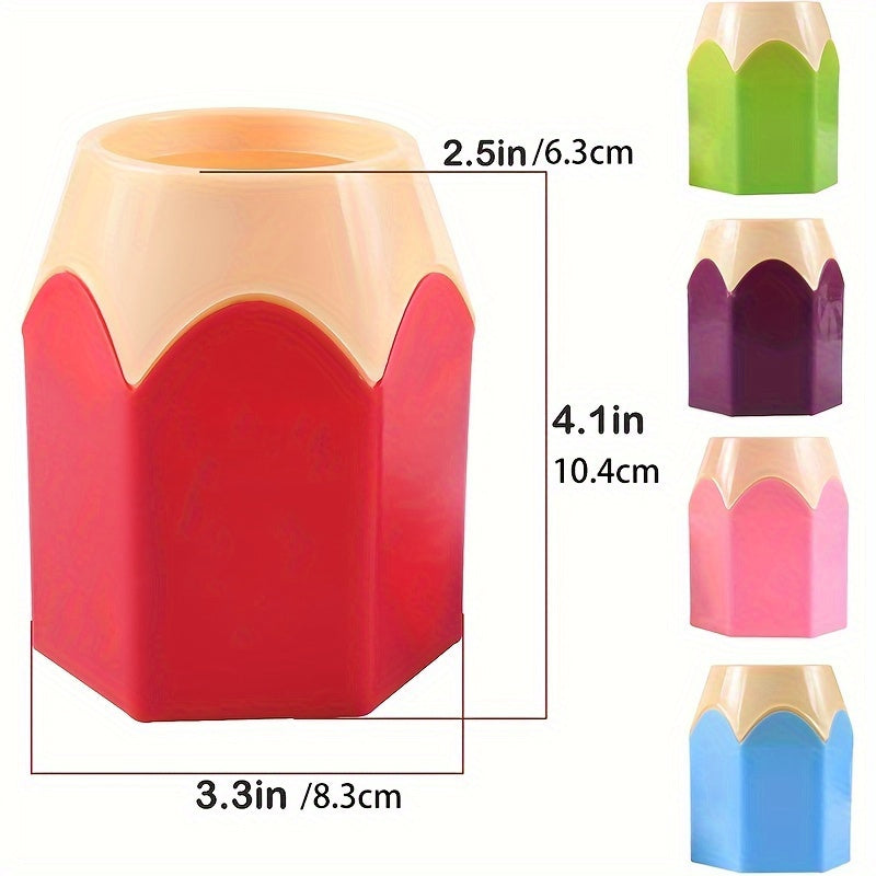 Colorful Pencil Pen Holders Desktop Storage Boxes Creative Stationery Racks