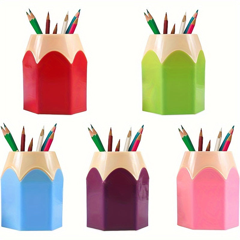 Colorful Pencil Pen Holders Desktop Storage Boxes Creative Stationery Racks