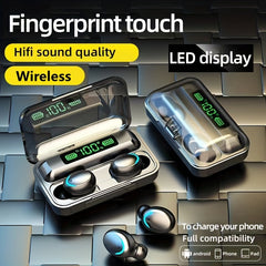 TWS F9 Wireless Earbuds Hi-fi Stereo Sports Headphones