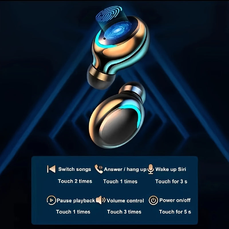 TWS F9 Wireless Earbuds Hi-fi Stereo Sports Headphones