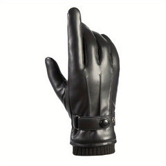 Men's Fleece Lined Touchscreen Gloves for Outdoor Cycling & Skiing