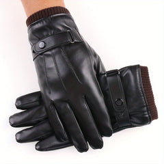 Men's Fleece Lined Touchscreen Gloves for Outdoor Cycling & Skiing