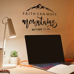 Bible Verse Wall Sticker Decor Self-adhesive Slogan Wallpaper