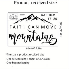 Bible Verse Wall Sticker Decor Self-adhesive Slogan Wallpaper