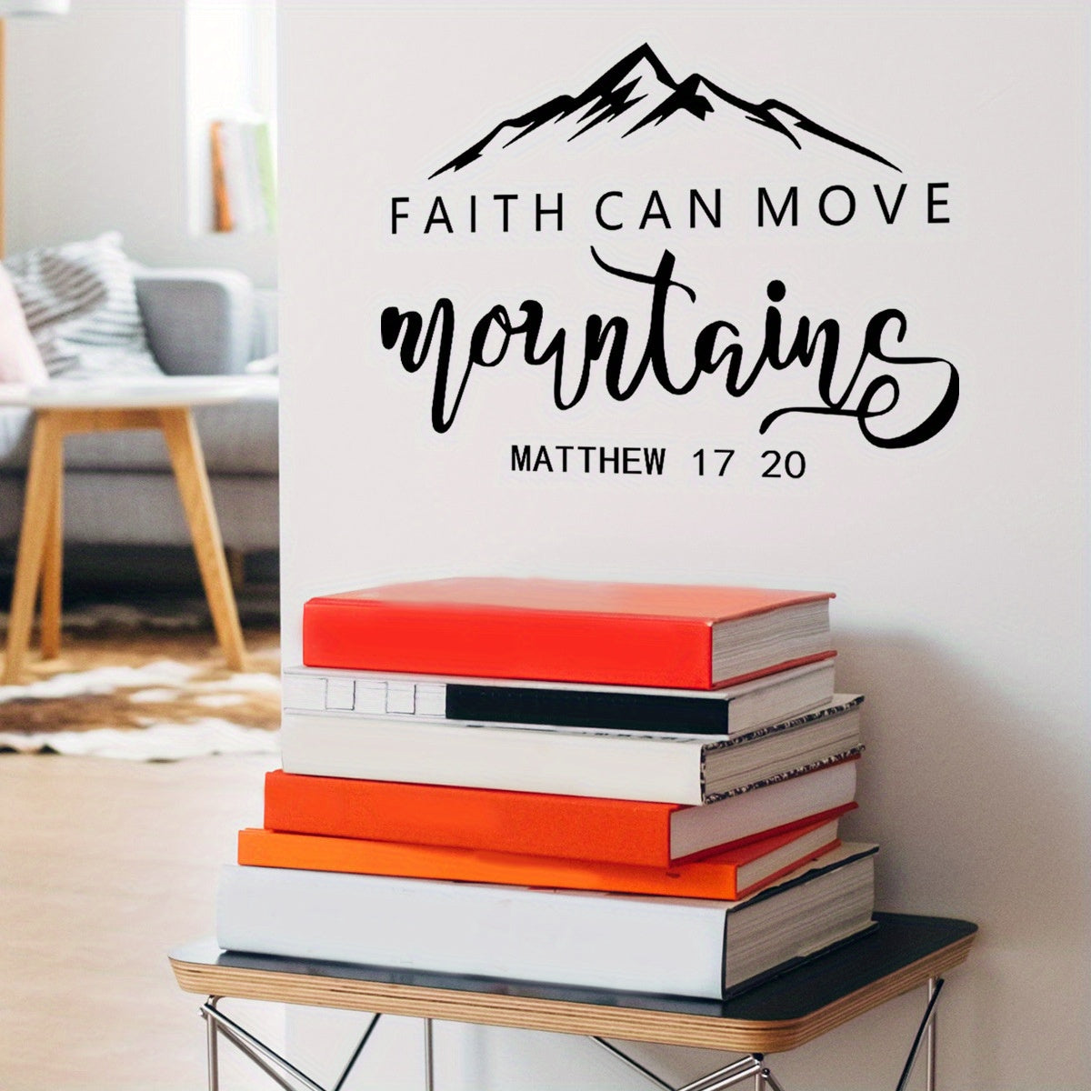 Bible Verse Wall Sticker Decor Self-adhesive Slogan Wallpaper