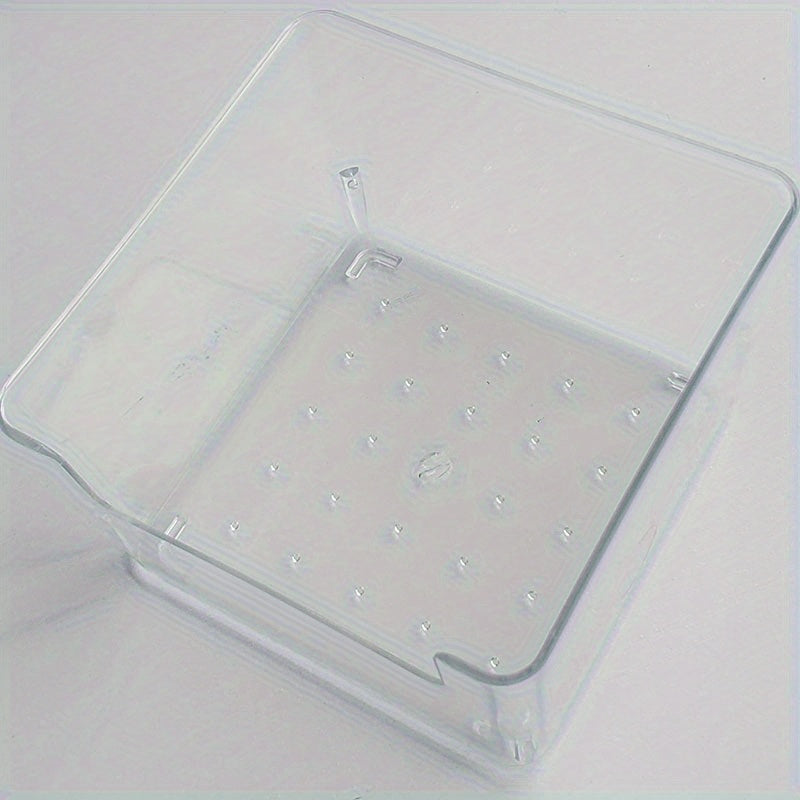 Clear Small Sticky Note Storage Box Plastic Organizer For Desktop Office
