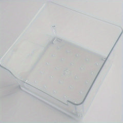 Clear Small Sticky Note Storage Box Plastic Organizer For Desktop Office