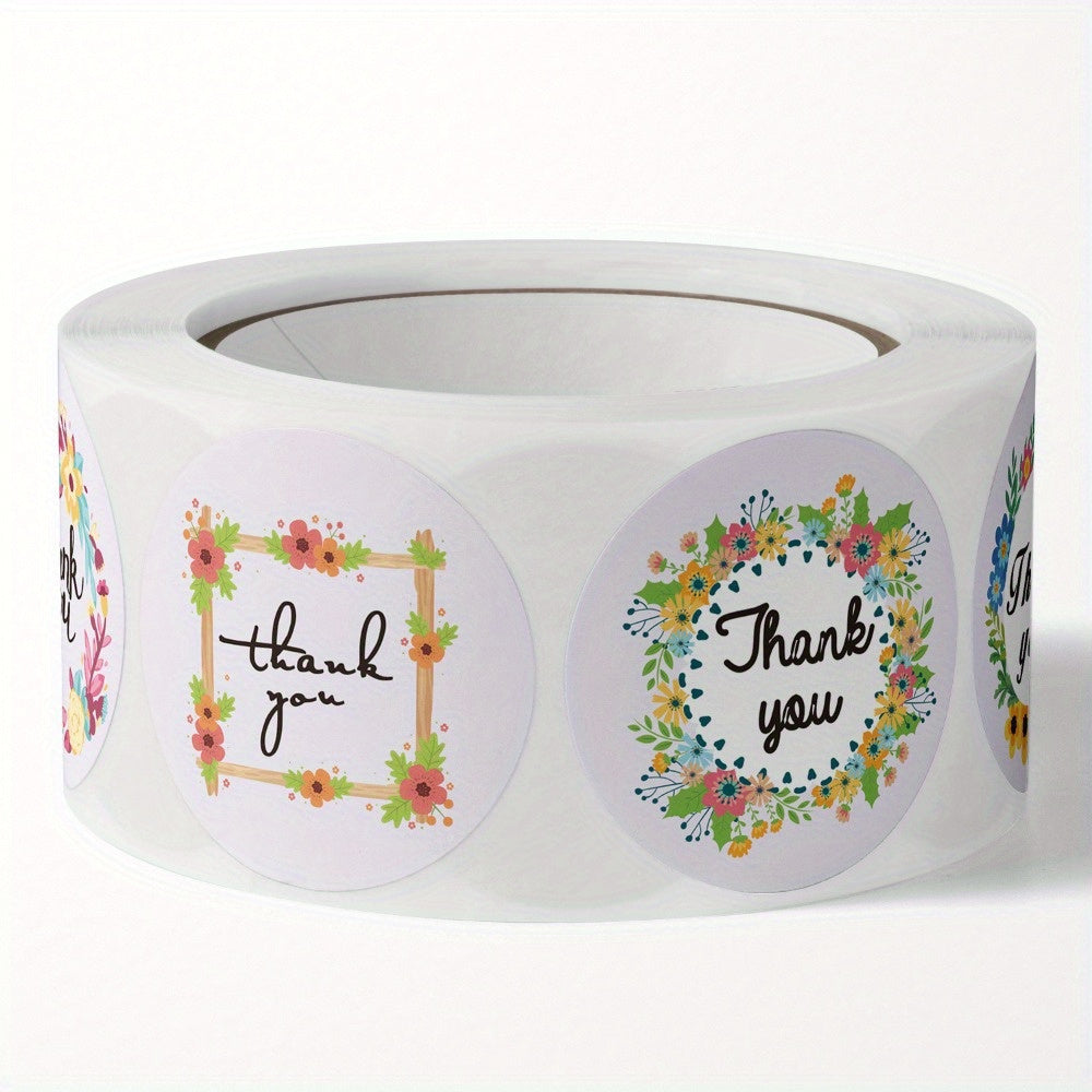 Blush Floral Thank You Stickers for Wedding Bridal Shower Baby Shower Birthd