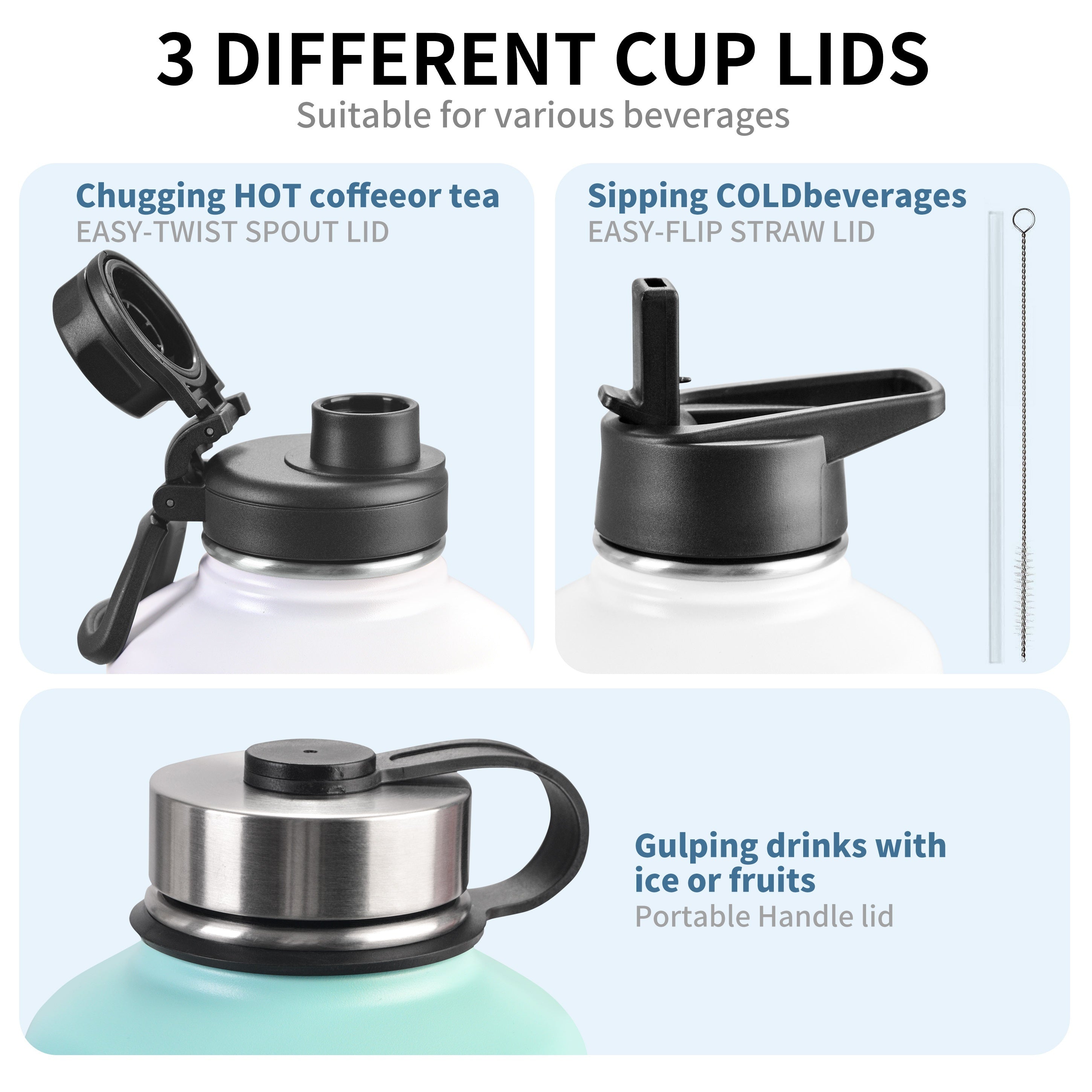 Stainless Steel Insulated Mug - Vacuum Insulated Water Cup