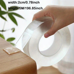 Transparent Nano Tape Reusable Washable Double Sided Adhesive
