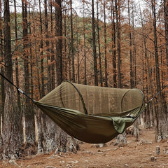Portable Camping Hammock with Mosquito Net & Tree Straps