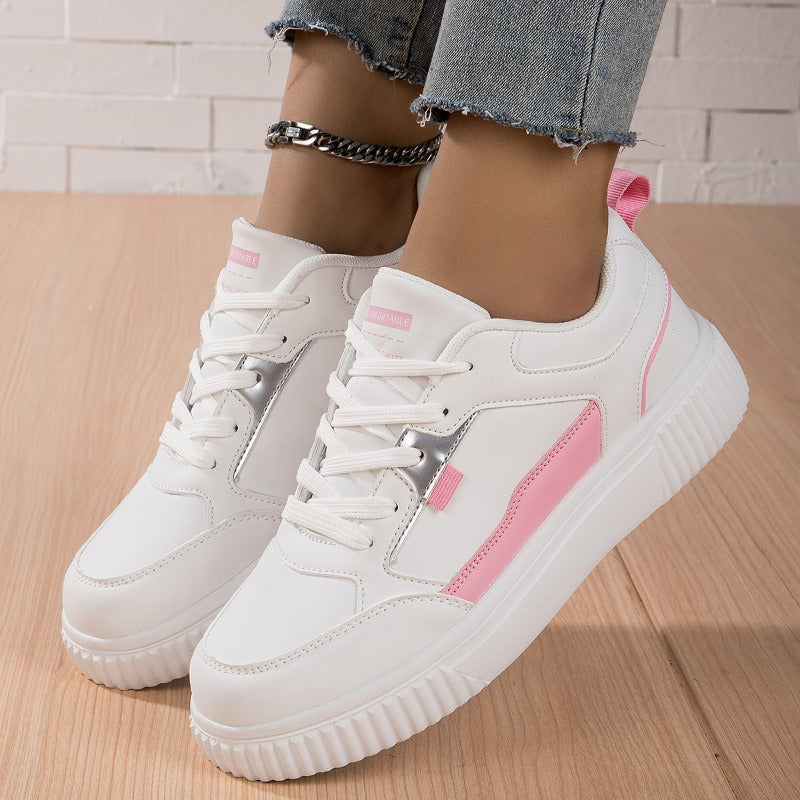 Women's Low Block Sneakers Lightweight Skate Shoes