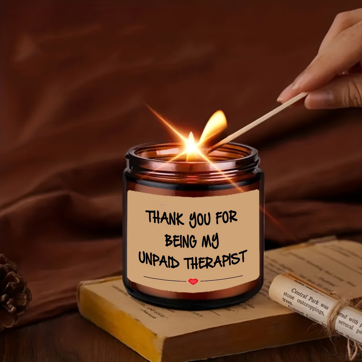Scented Aromatherapy Jar Candle Thank You Gift