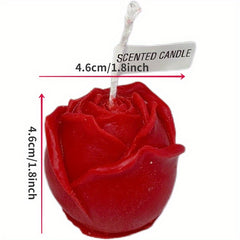 1pc Rose Scented Candle for Wedding Gift Bedroom Decoration