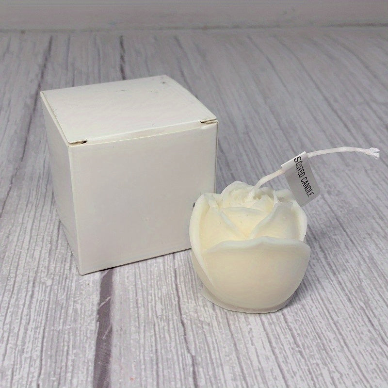 1pc Rose Scented Candle for Wedding Gift Bedroom Decoration