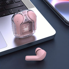 Transparent TWS Wireless Earbuds Touch Button Digital Display