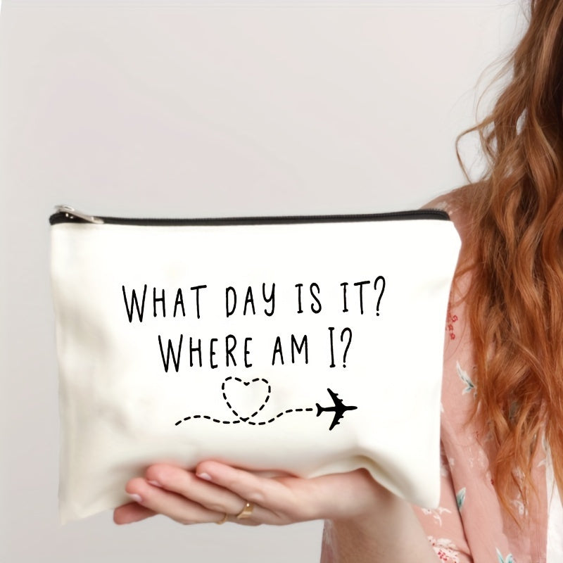 Flight Attendant Makeup Bag Pattern Cosmetic Travel Toilet