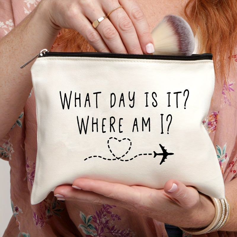 Flight Attendant Makeup Bag Pattern Cosmetic Travel Toilet